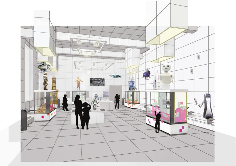 A rendering of a new exhibition hall